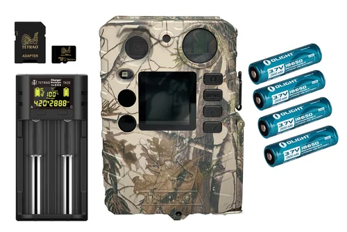 Komplet fotopułapka TETRAO Strix 18 27Mpx + 4szt. akumulatorów, ładowarka TETRAO, karta SD Komplet fotopułapka TETRAO Strix 18 27Mpx + 4szt. akumulatorów, ładowarka TETRAO, karta SD