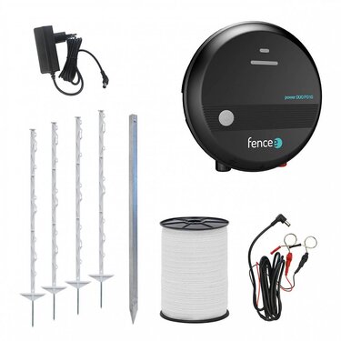 Zestaw ogrodzenie pastuch Fencee DUO PD10 + taśma przewodząca do 200 m odpowiedni dla koni, owiec, kóz, drobiu, zwierzyny leśnej Zestaw ogrodzenie pastuch Fencee DUO PD10 + taśma przewodząca do 200 m odpowiedni dla koni, owiec, kóz, drobiu, zwierzyny leśnej