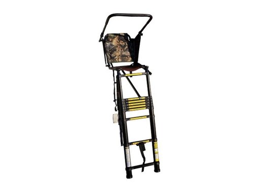 Aluminiowa zwyżka teleskopowa drabinkowa z siedziskiem X3M1 Aluminiowa zwyżka teleskopowa drabinkowa z siedziskiem X3M1