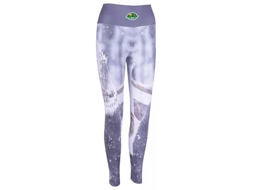 Damskie legginsy myśliwskie TETRAO z motywem jeleń na śniegu  Damskie legginsy myśliwskie TETRAO z motywem jeleń na śniegu